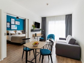 Appartement journée Genève Aéroport - Apartment T2 - Bedroom